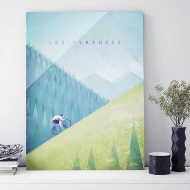 Tableau en verre - Travel Poster - The Pyrenees
