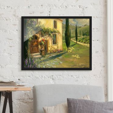 Poster encadré - Italian Countryside - Cypress
