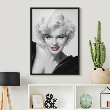 Poster encadré - Marilyn On Sofa