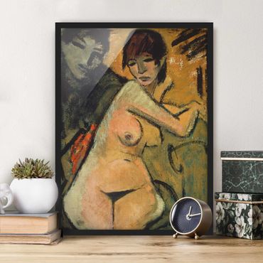 Poster encadré - Otto Mueller - Lovers