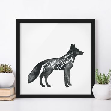 Poster encadré - Animals With Wisdom - Fox