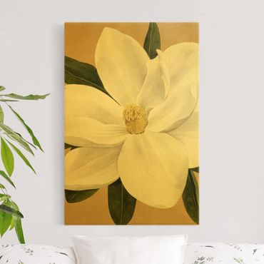 Tableau sur toile or - Magnolia On Gold II