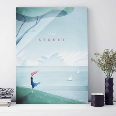 Tableau en verre - Travel Poster - Sidney
