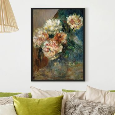 Poster encadré - Auguste Renoir - Vase of Peonies