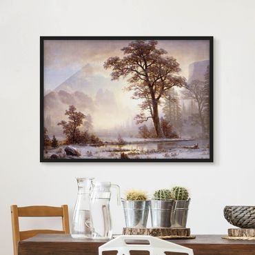 Poster encadré - Albert Bierstadt - Valley of the Yosemite, Snow Fall