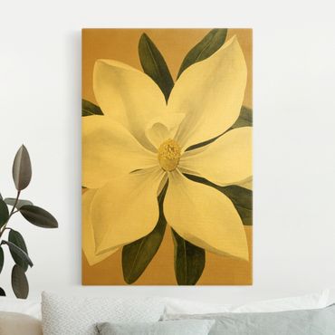 Tableau sur toile or - Magnolia On Gold I