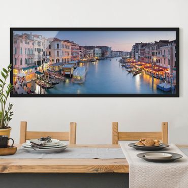 Poster encadré - Evening On The Grand Canal In Venice