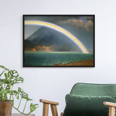 Poster encadré - Albert Bierstadt - Rainbow over the Jenny Lake, Wyoming