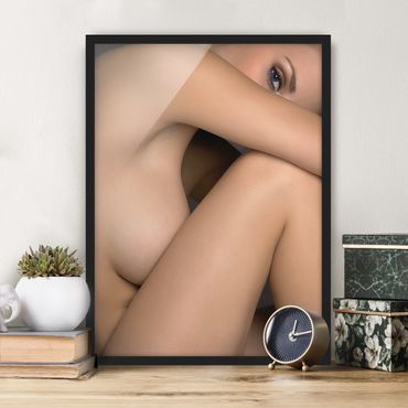 Poster encadré - Lateral Female Nude Photo
