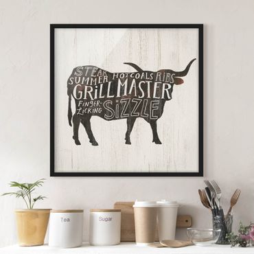 Poster encadré - Farm BBQ - Beef
