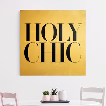Tableau sur toile or - HOLY CHIC