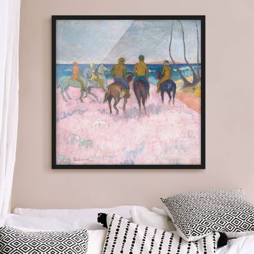 Poster encadré - Paul Gauguin - Riders On The Beach