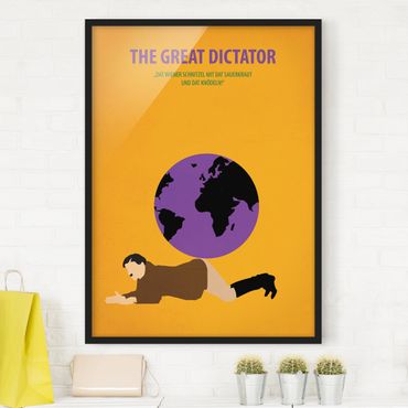 Poster encadré - Film Poster The Great Dictator