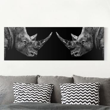 Impression sur toile - Rhino Duel