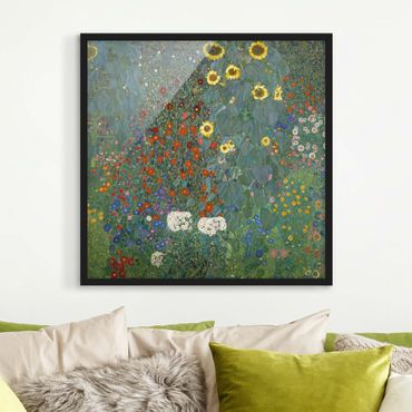 Poster encadré - Gustav Klimt - Garden Sunflowers