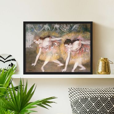 Poster encadré - Edgar Degas - Dancers Bending Down