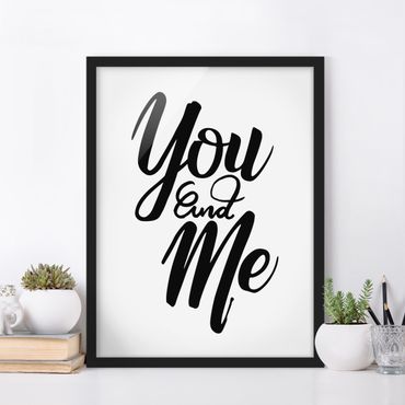 Poster encadré - You And Me