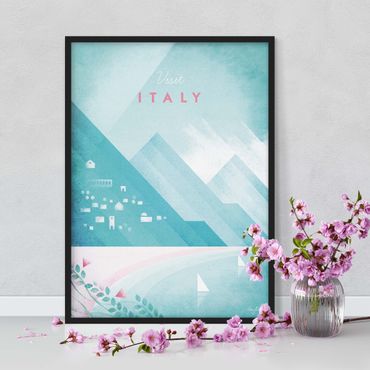 Poster encadré - Travel Poster - Italy