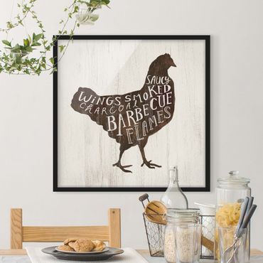 Poster encadré - Farm BBQ - Chicken