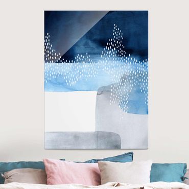 Glass print - Abstract Waterfall