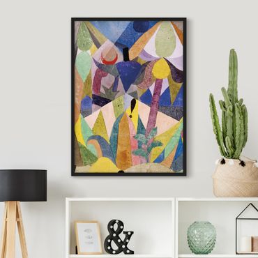 Poster encadré - Paul Klee - Mild tropical Landscape