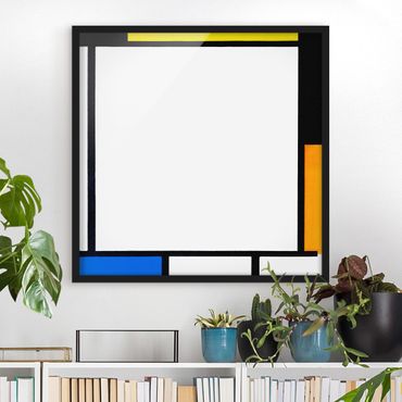 Poster encadré - Piet Mondrian - Composition II