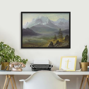 Poster encadré - Albert Bierstadt - Mont Blanc