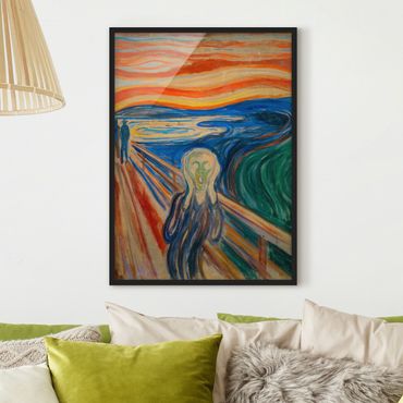 Poster encadré - Edvard Munch - The Scream