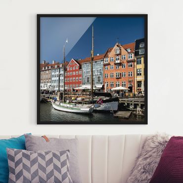 Poster encadré - Port In Copenhagen