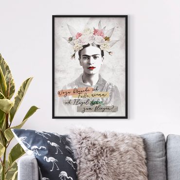 Poster encadré - Frida Kahlo - A quote