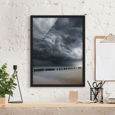 Poster encadré - Storm Clouds Over The Baltic Sea