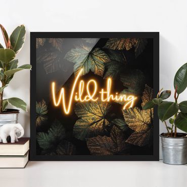 Poster encadré - Wild Thing Golden Leaves