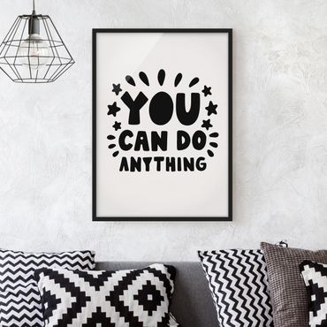 Poster encadré - You Can Do Anything