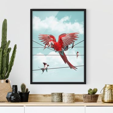 Poster encadré - Sky With Birds