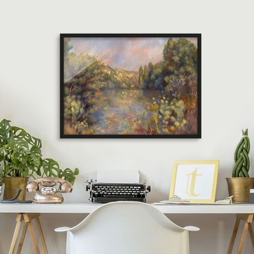 Poster encadré - Auguste Renoir - Lakeside Landscape