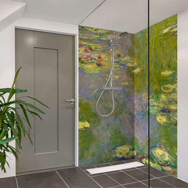 Revêtement mural de douche - Claude Monet - Green Waterlilies