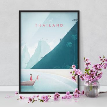 Poster encadré - Travel Poster - Thailand