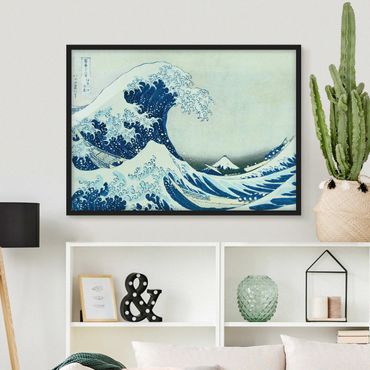 Poster encadré - Katsushika Hokusai - The Great Wave At Kanagawa