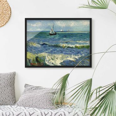 Poster encadré - Vincent Van Gogh - Seascape Near Les Saintes-Maries-De-La-Mer