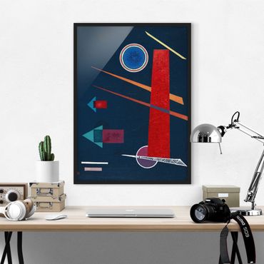 Poster encadré - Wassily Kandinsky - Powerful Red