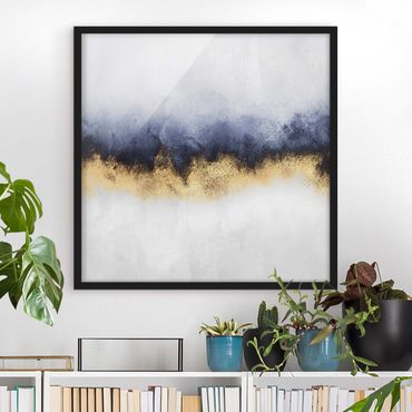 Poster encadré - Cloudy Sky With Gold