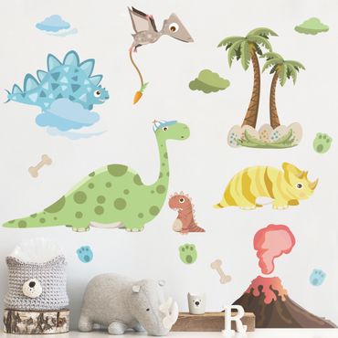 Sticker mural - Dinosaur set