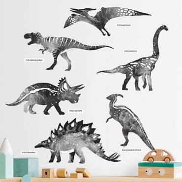 Sticker mural - Dinosaur silhouette