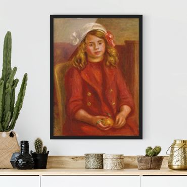 Poster encadré - Auguste Renoir - Young Girl with an Orange