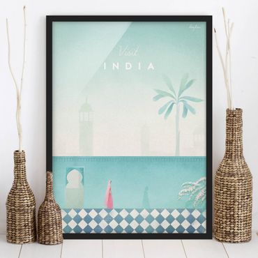 Poster encadré - Travel Poster - India