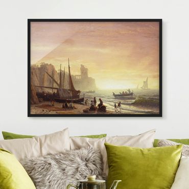 Poster encadré - Albert Bierstadt - The Fishing Fleet