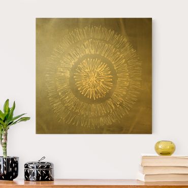 Tableau sur toile or - North Star Grey Gold I