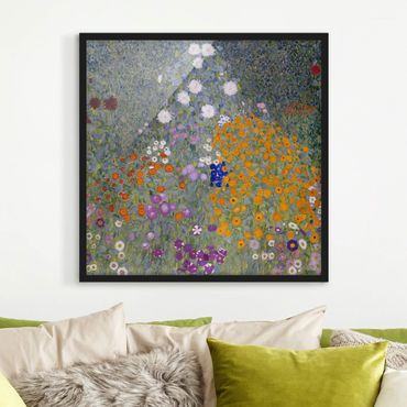 Poster encadré - Gustav Klimt - Cottage Garden