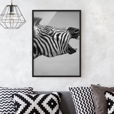 Poster encadré - Roaring Zebra ll