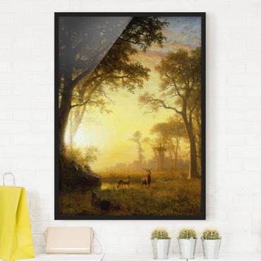 Poster encadré - Albert Bierstadt - Light in the Forest